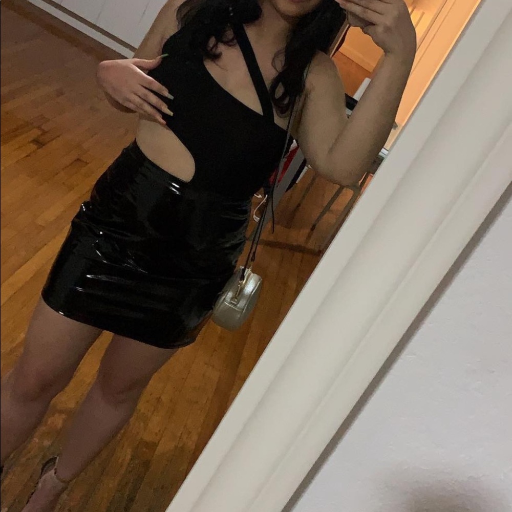 Black cutout bodysuit